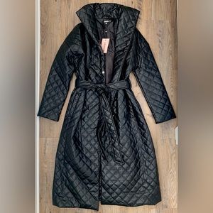 Missguided Diamond Quilted Maxi Puffer